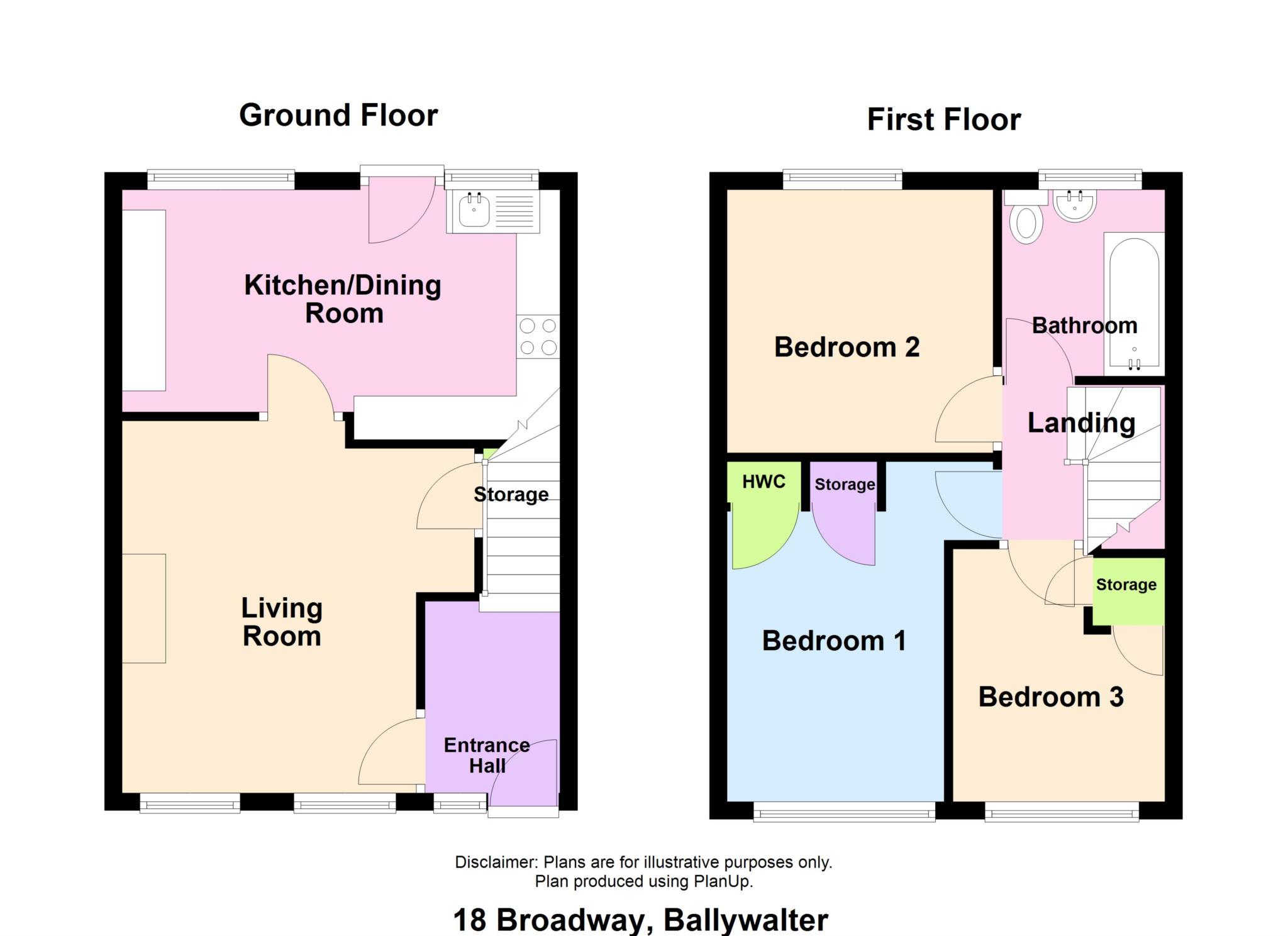 18, Broadway, Newtownards floorplan