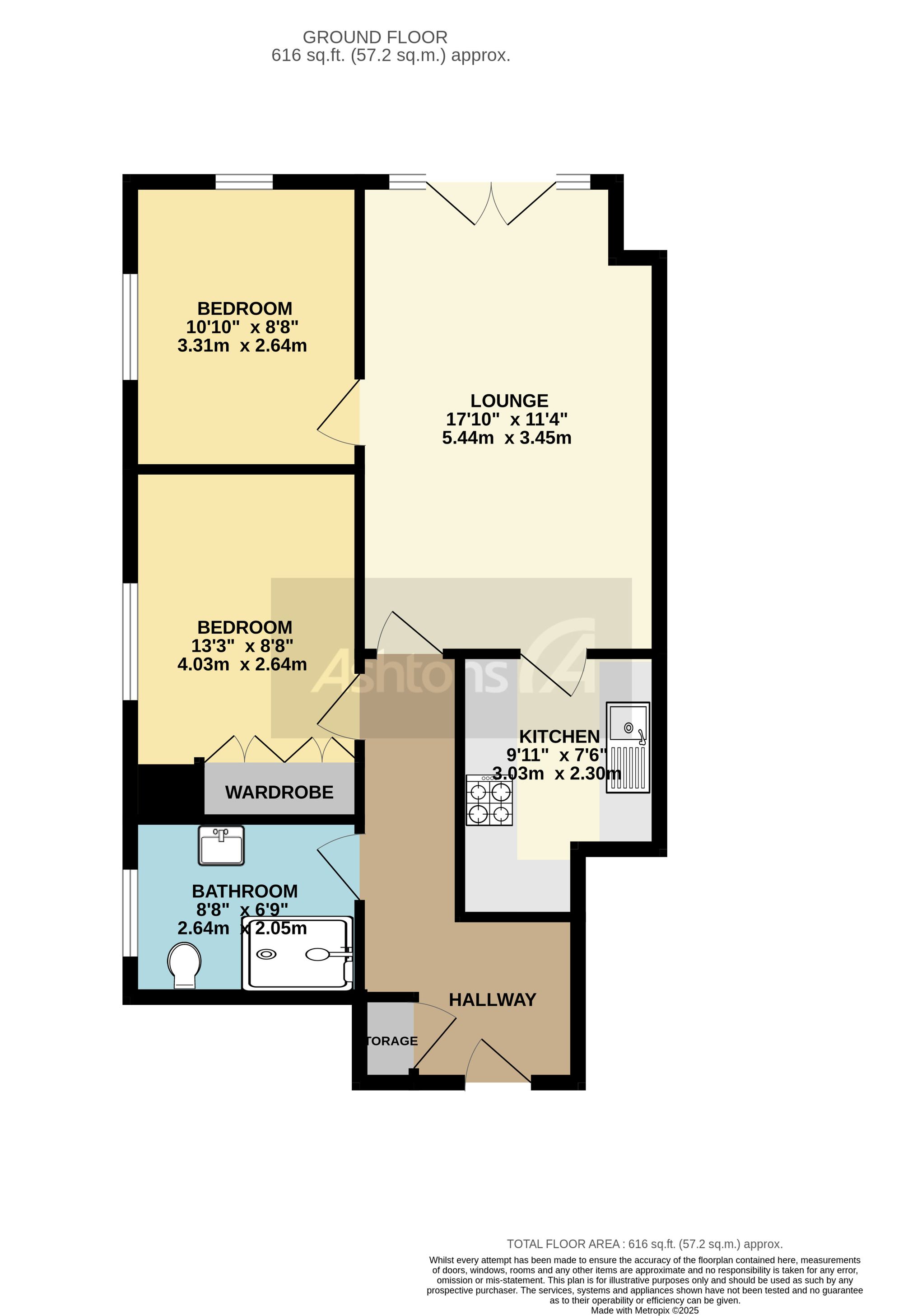 Flat 7, Stoneleigh Court Cliff Lane, Warrington floorplan