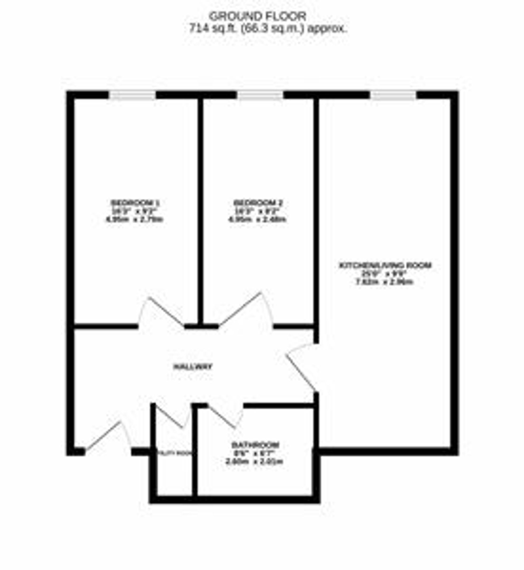 Flat 3, 11 Warrens Close, Wellingborough floorplan