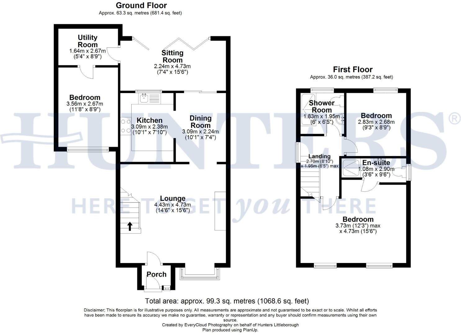 Netherfield Close, Oldham floorplan