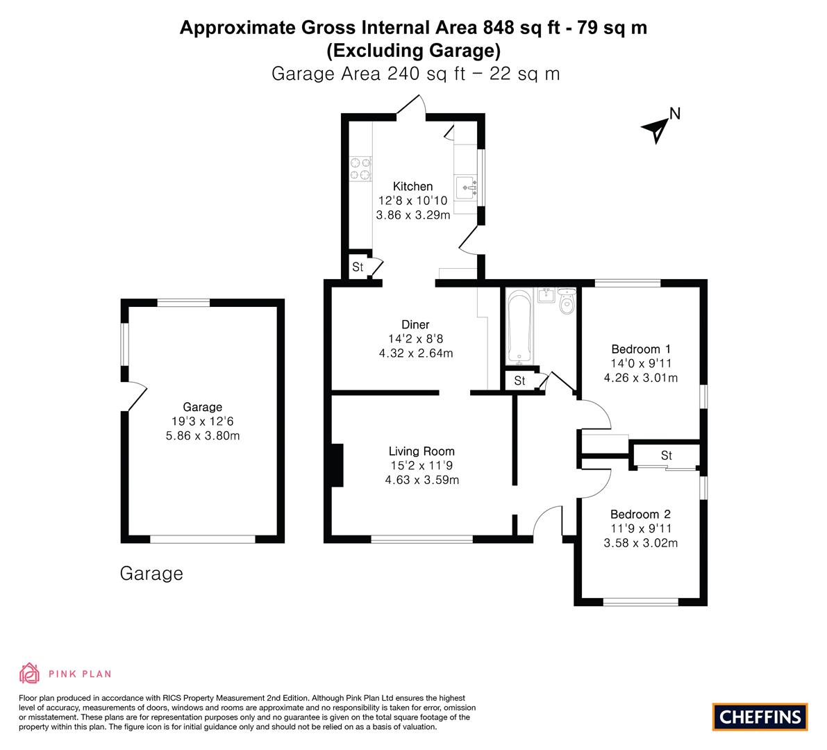 23, Church Lane, Kennett floorplan