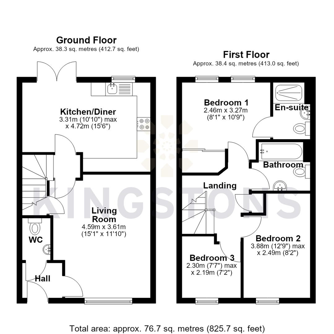 20, Basil Drive, Melksham floorplan