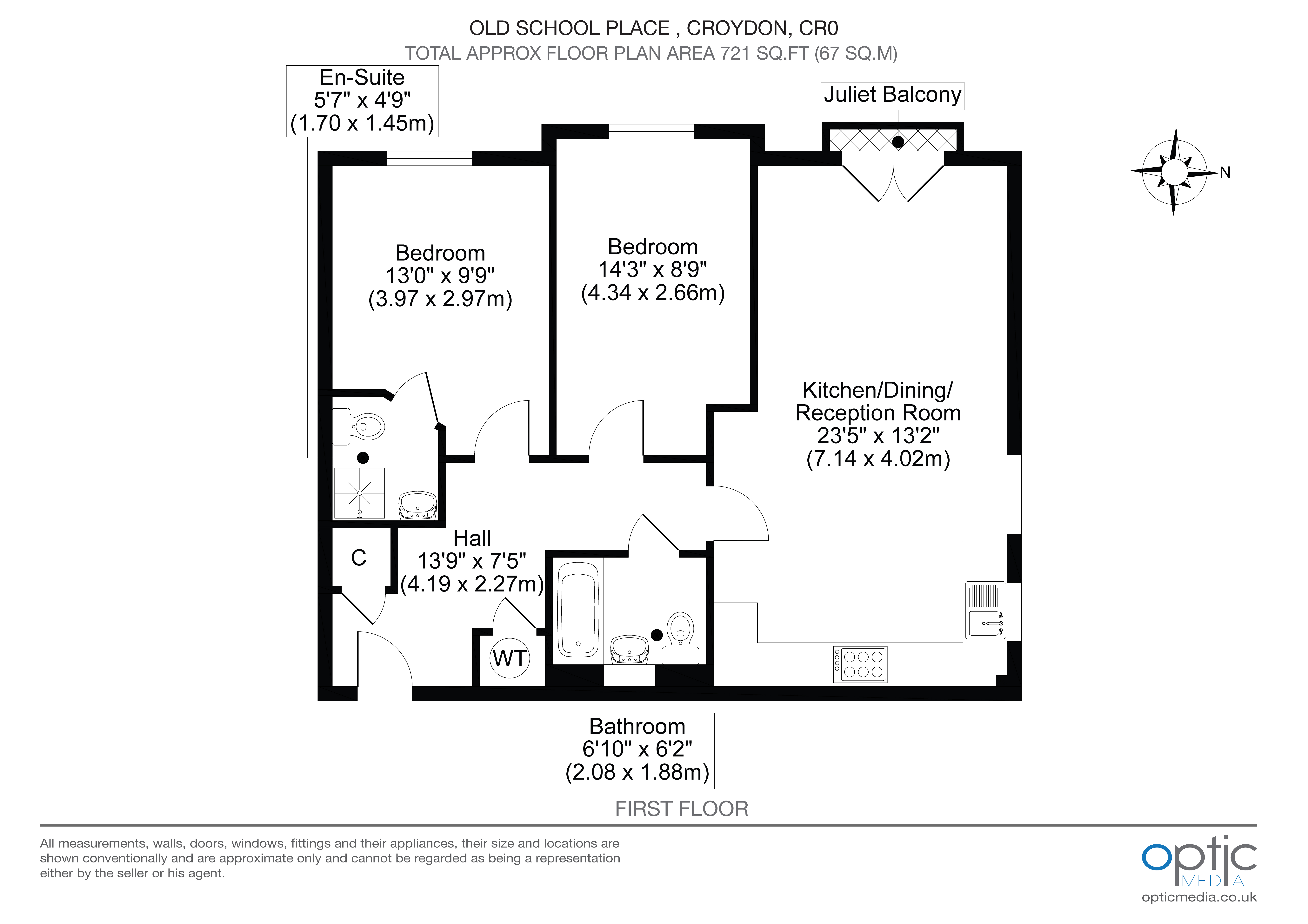 Old School Place, Croydon floorplan