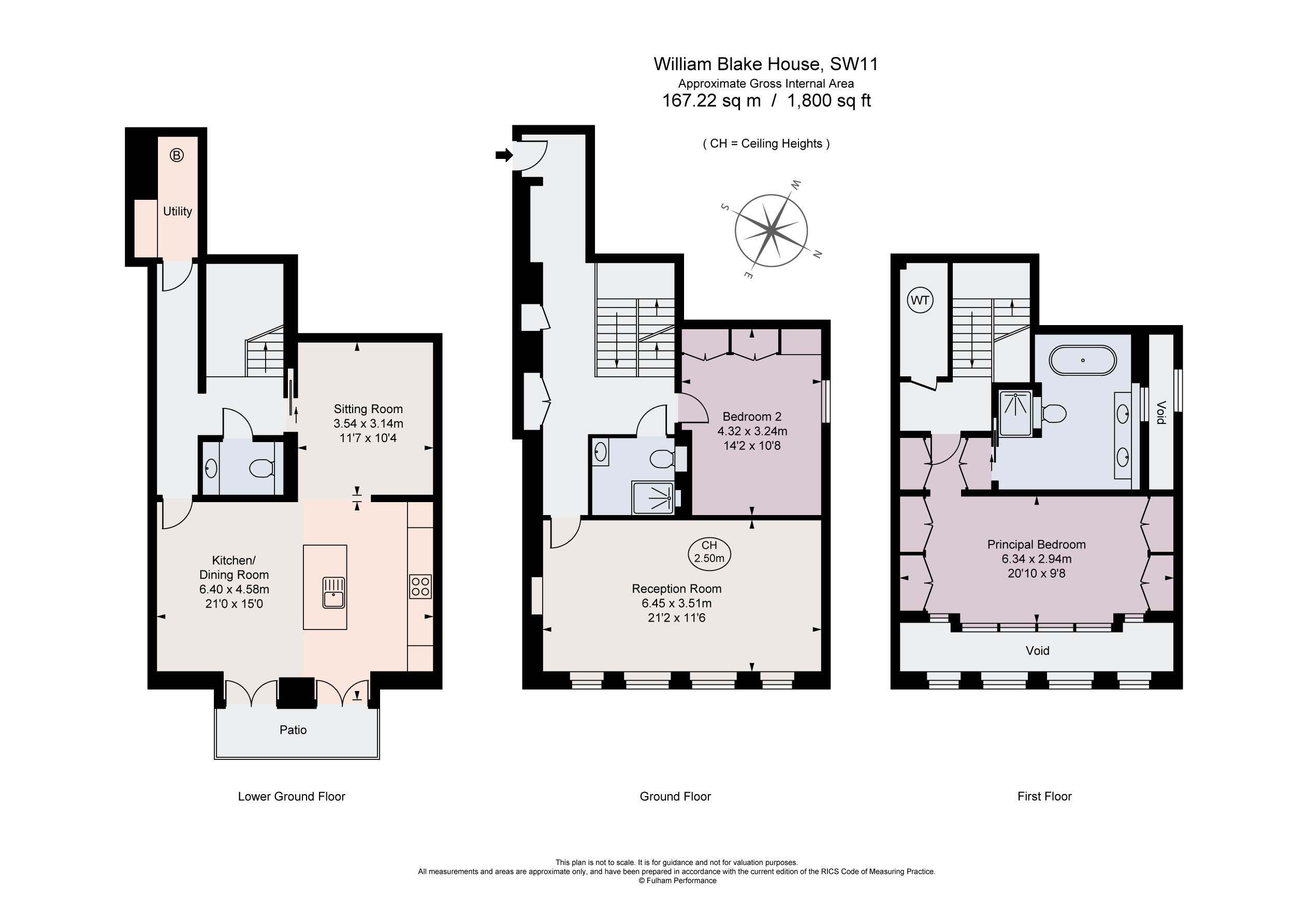 1B,, William Blake House, Bridge Lane floorplan