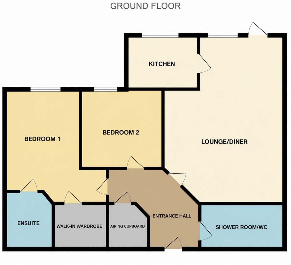 Flat 3 Walnut Tree Place, 2, Goring Street, Worthing floorplan