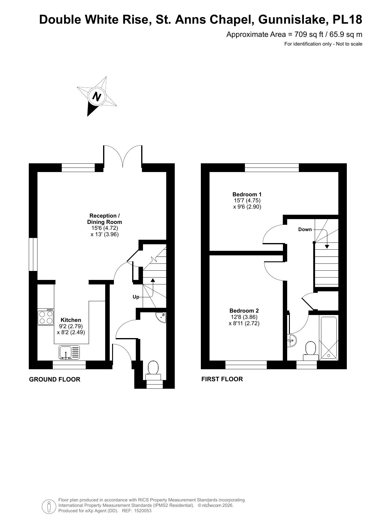 1, Double White Rise, Gunnislake floorplan