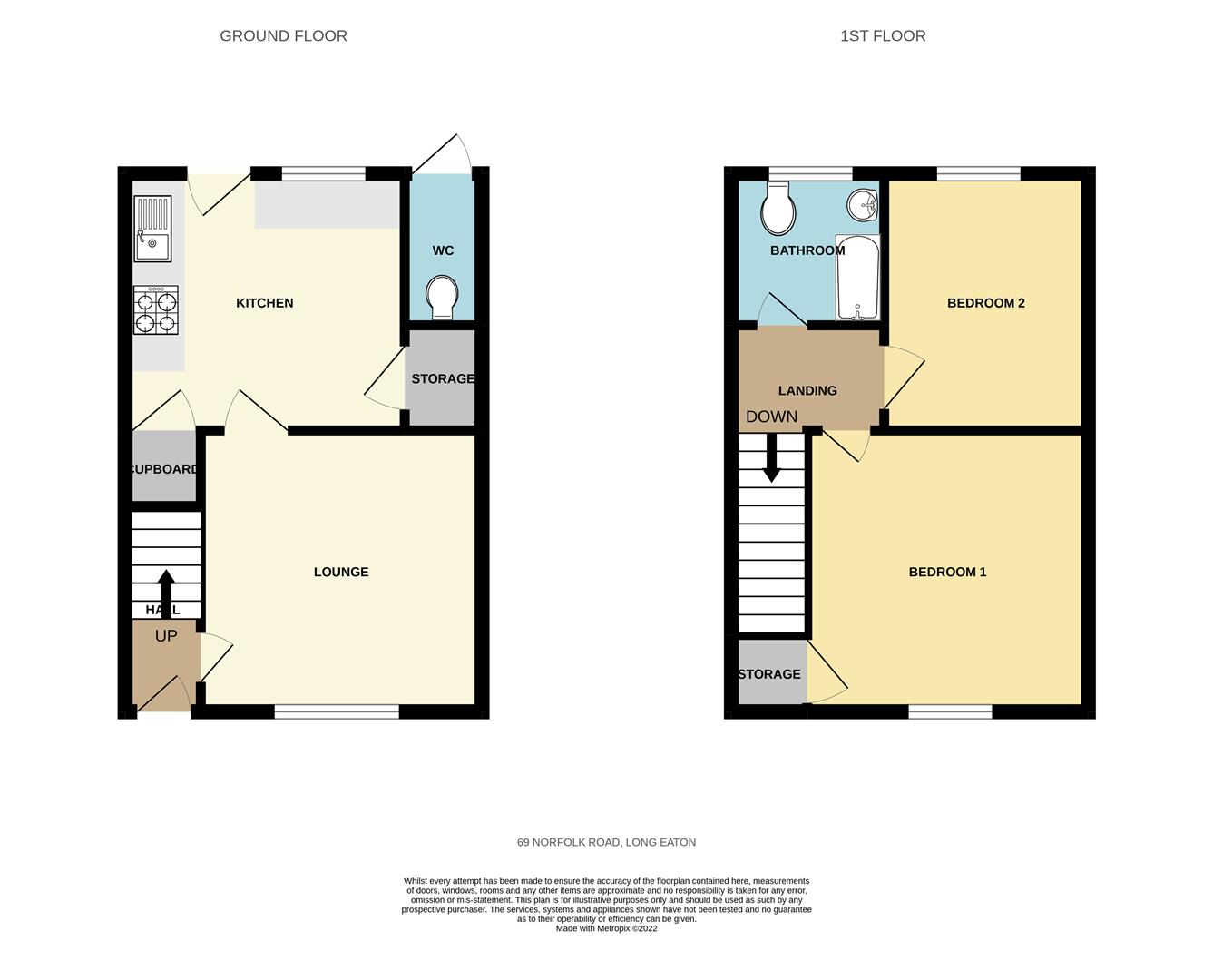 Norfolk Road, Long Eaton, Nottingham NG10, 2 bedroom end terrace house