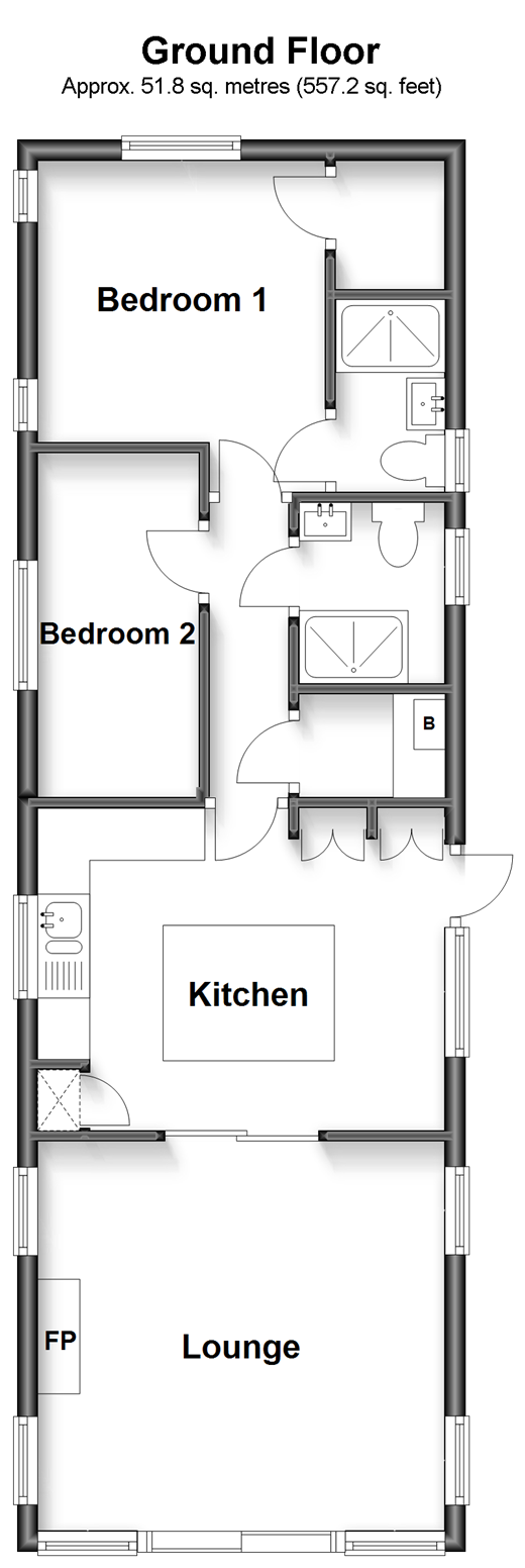 New Dover Road, Capel Le Ferne, Folkestone, Kent CT18, 2 bedroom mobile
