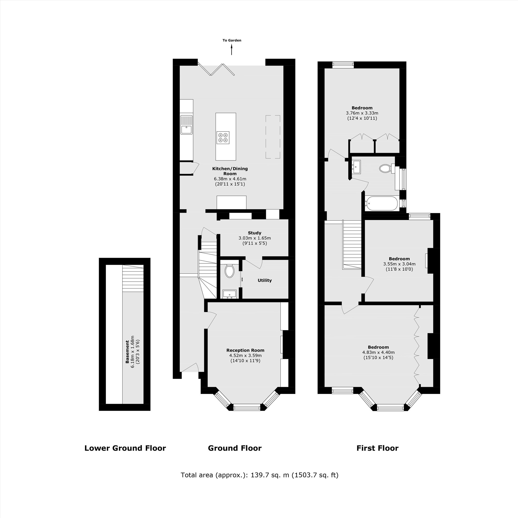 54, Pathfield Road, London floorplan