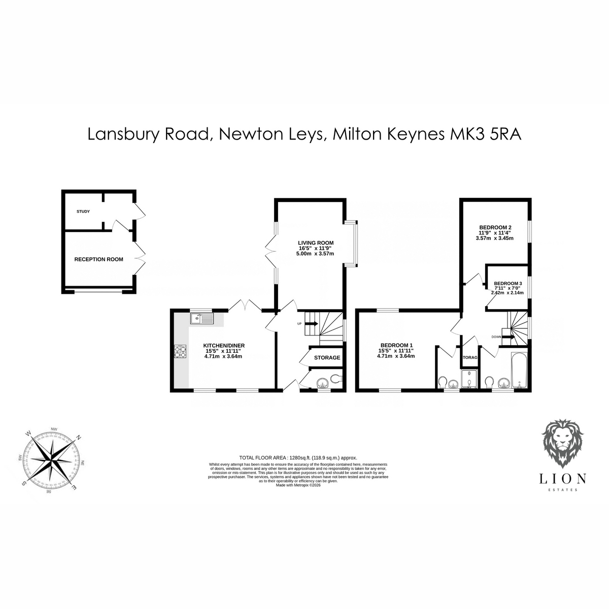 2, Lansbury Road, Milton Keynes floorplan