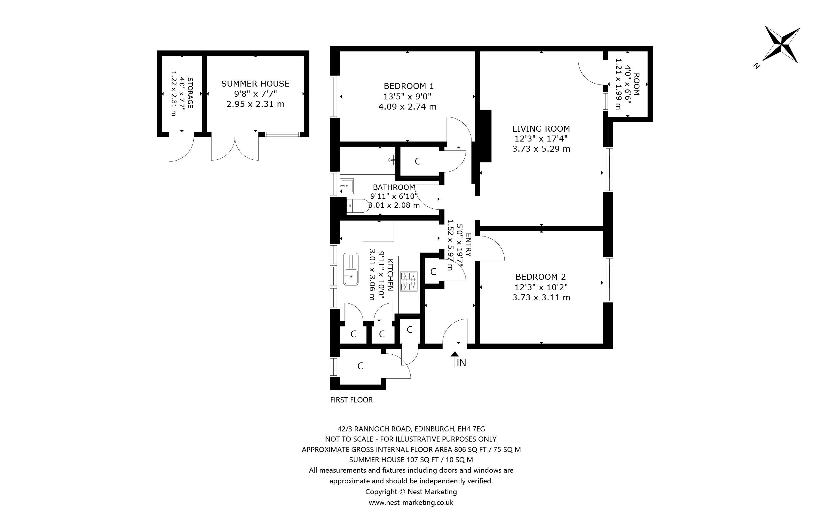 42/3, Rannoch Road, Edinburgh floorplan