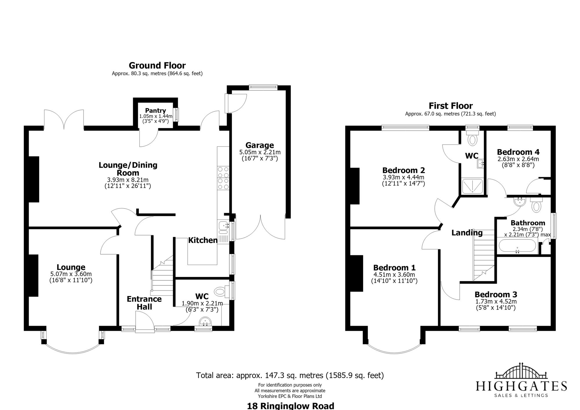 18 Ringinglow Road, Sheffield floorplan