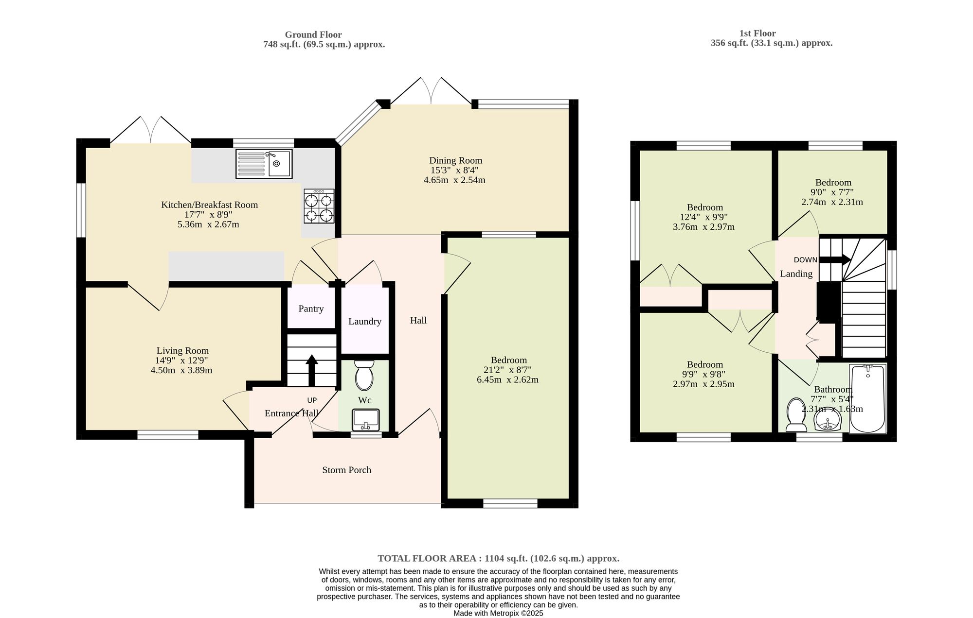 95 Yarmouth Road, Lowestoft floorplan