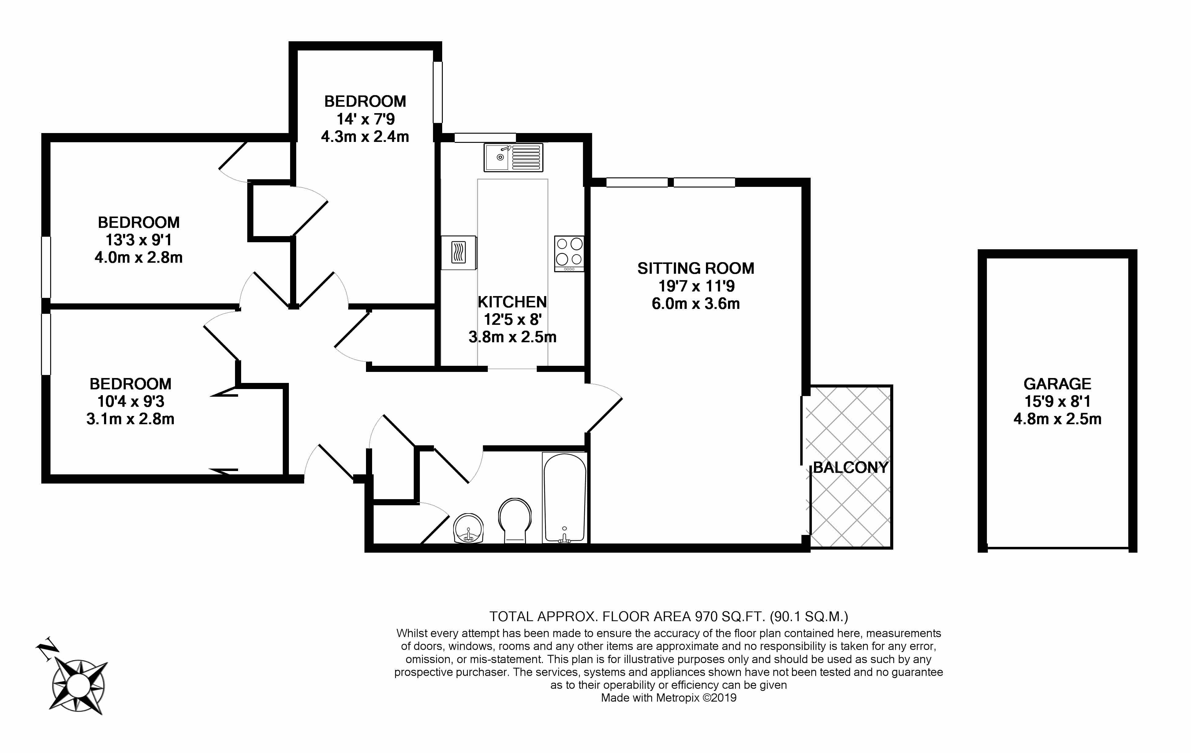 3 Bedrooms Flat for sale in Lansdown Road, Bath BA1