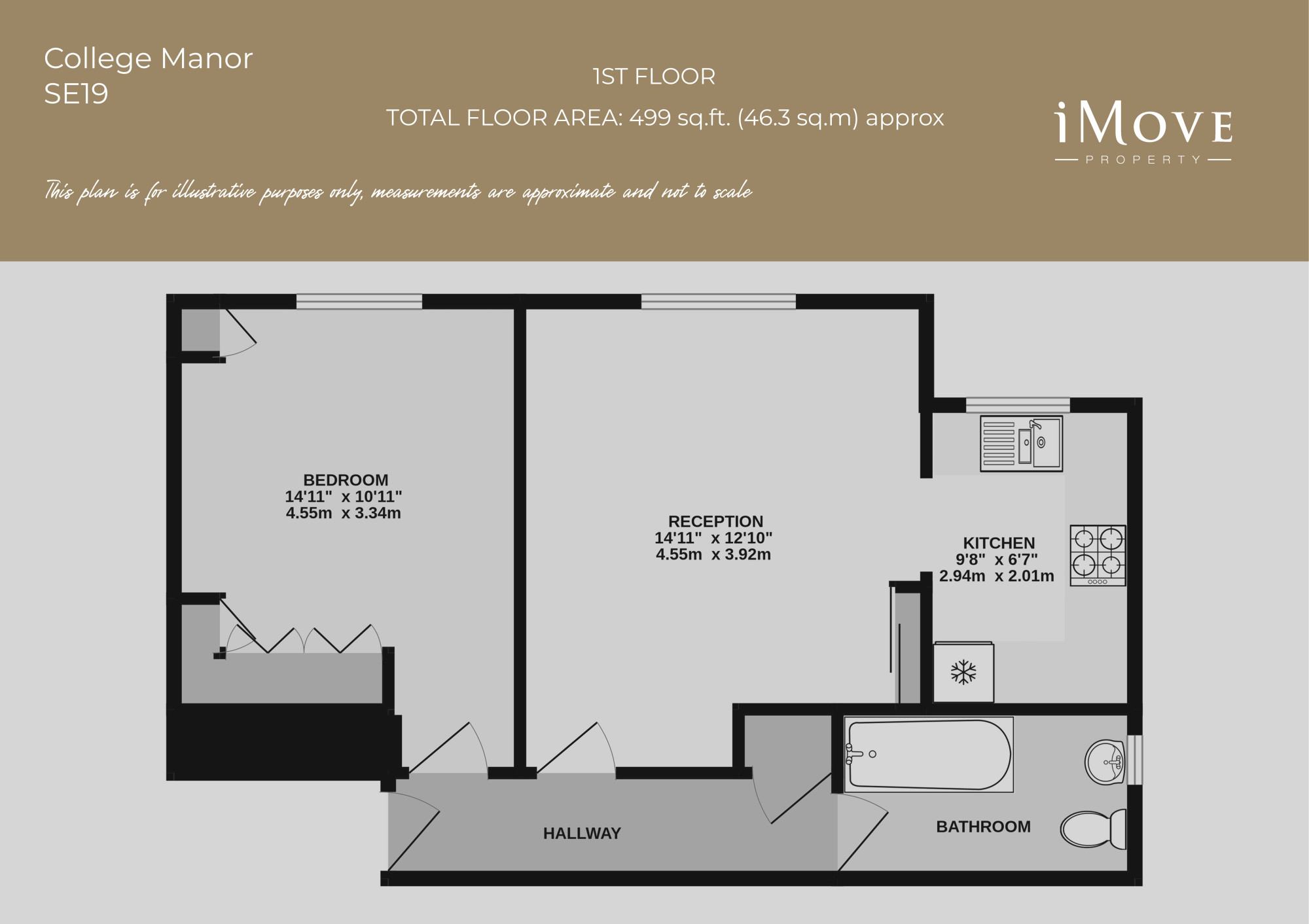 Flat 7, College Manor, London floorplan