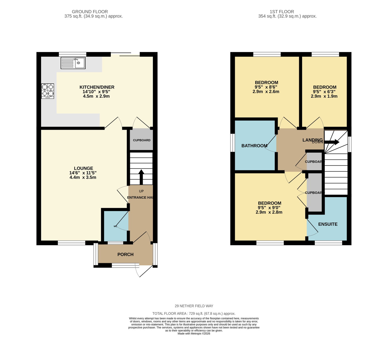 Nether Field Way, Leicester floorplan