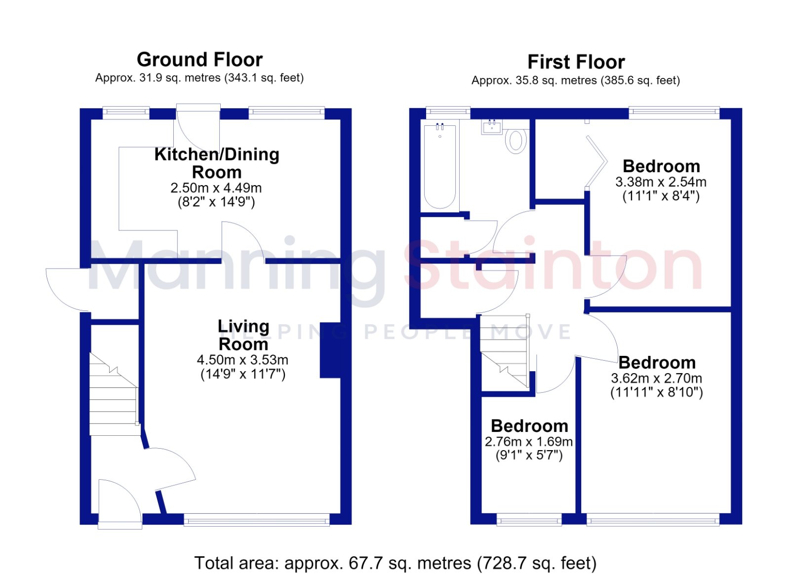 11, Lickless Gardens, Leeds floorplan
