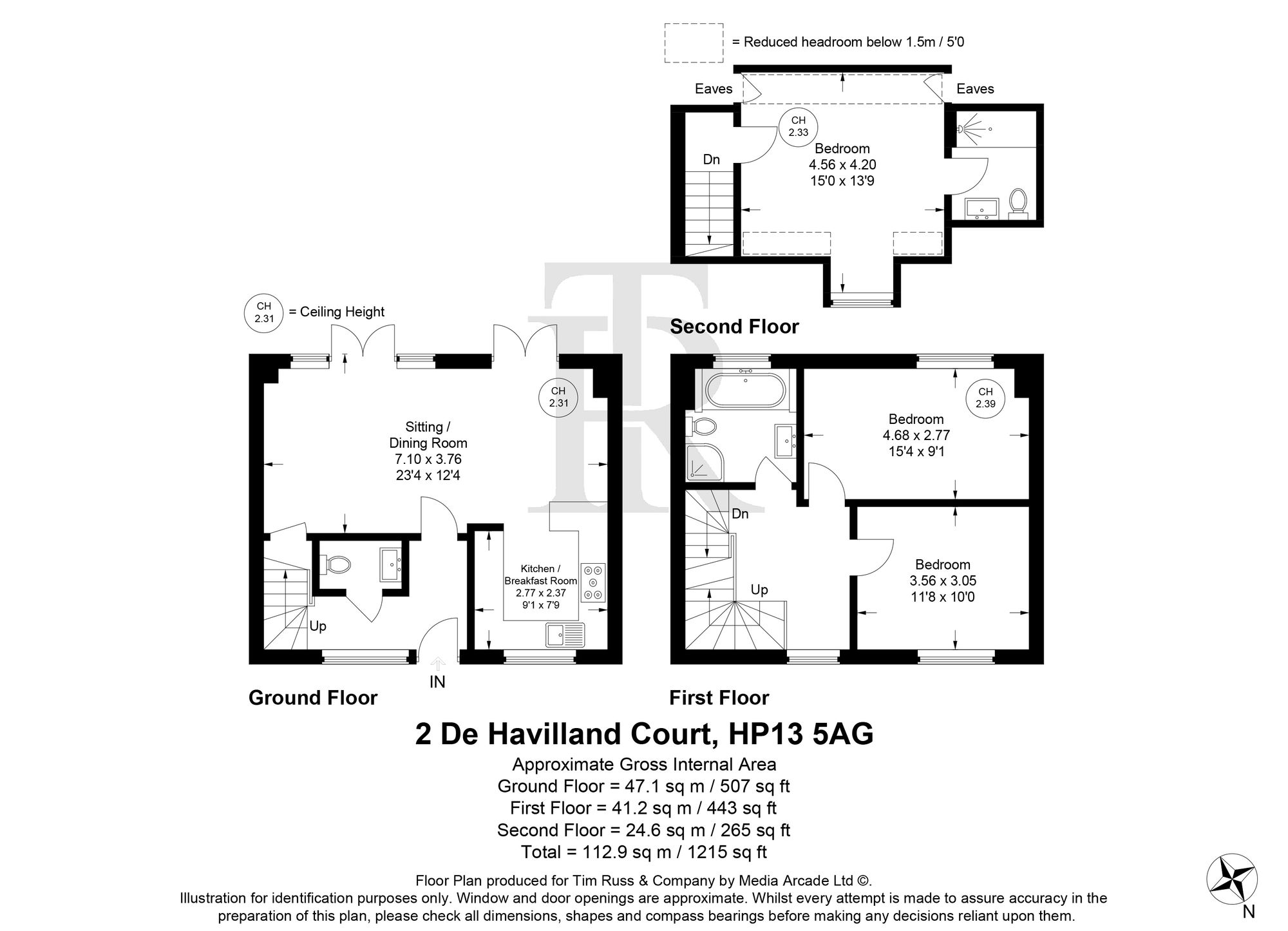 2 De Havilland Court, High Wycombe floorplan