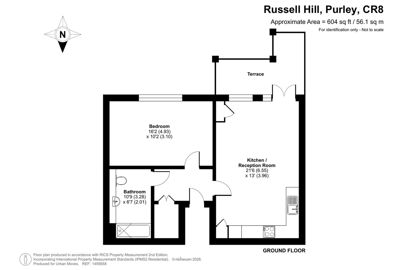 Flat Thirteen, Cushing House, Purley floorplan