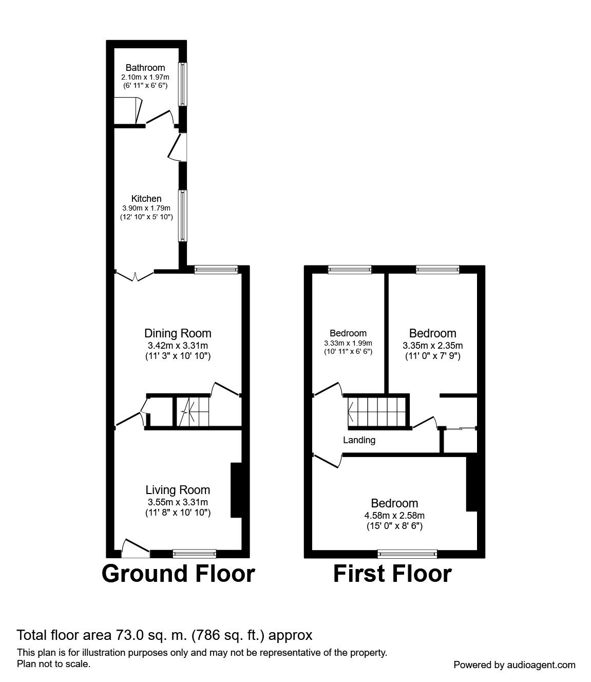 3 Bedrooms Terraced house to rent in Russell Street, Loughborough LE11