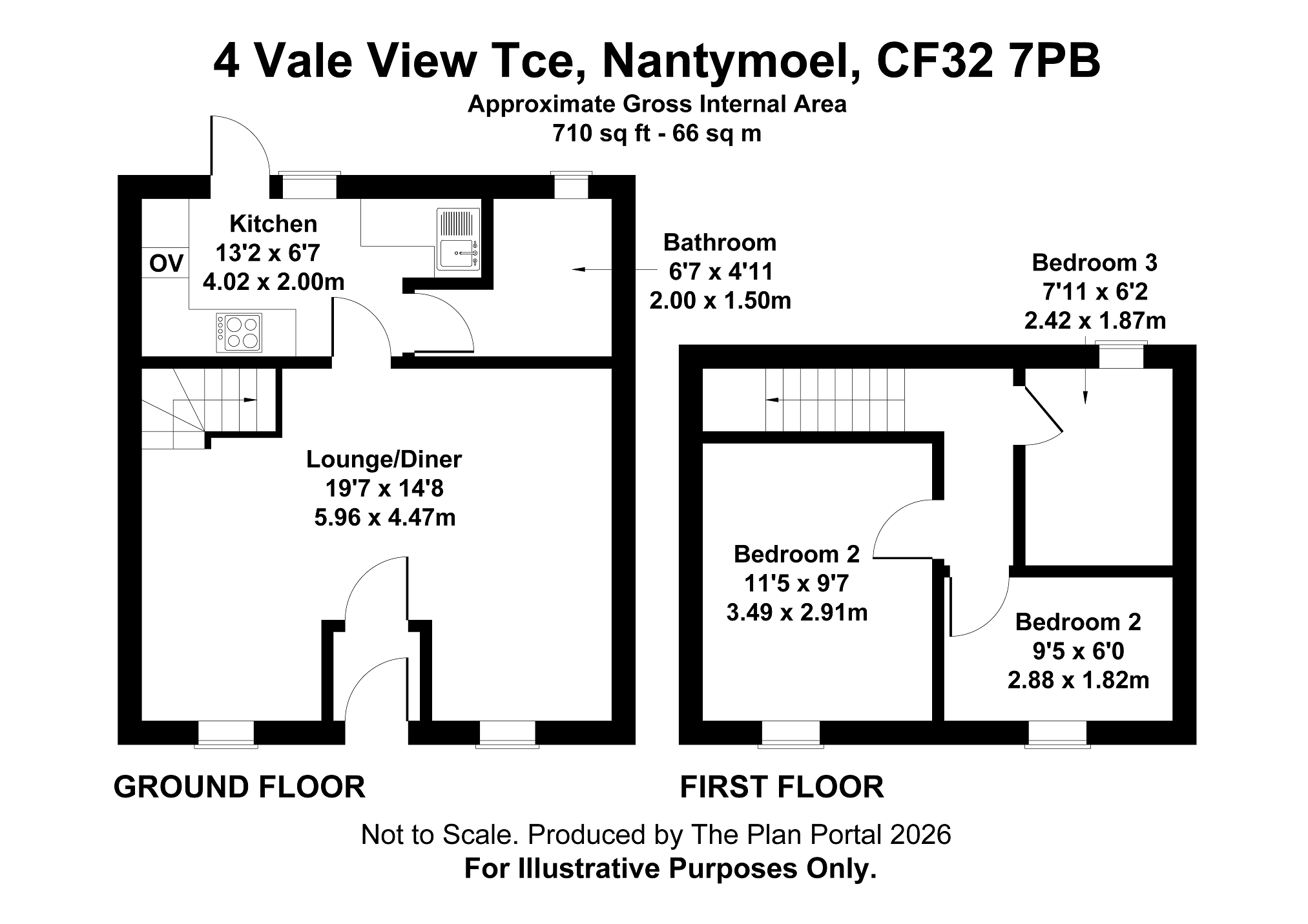 4, Vale View Terrace, Bridgend floorplan