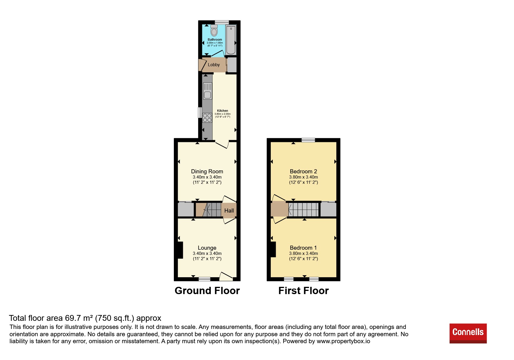 67, Hampton Road, Luton floorplan