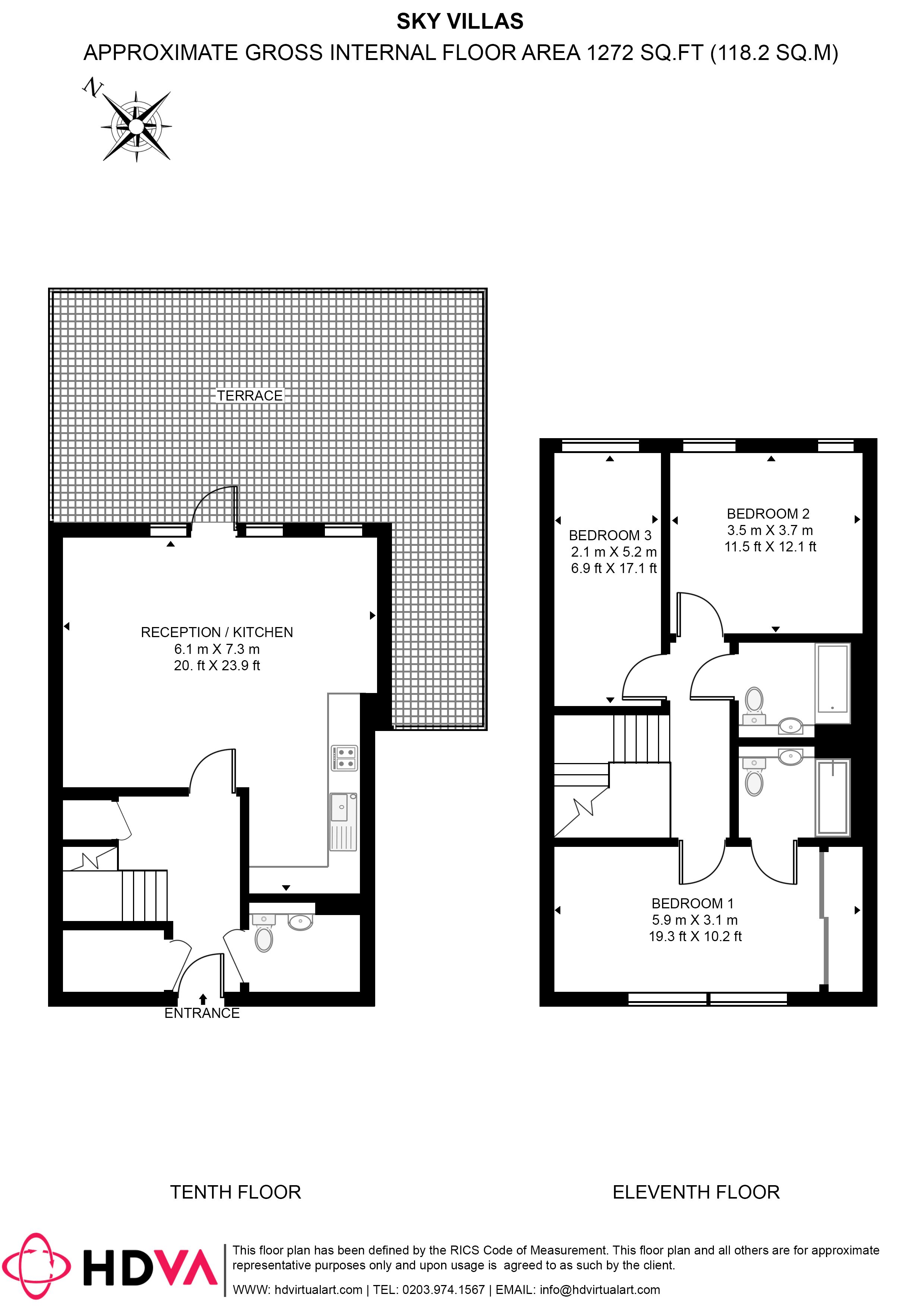 Apartment 133, Sky Villas, 9, Goodwin Street, London floorplan