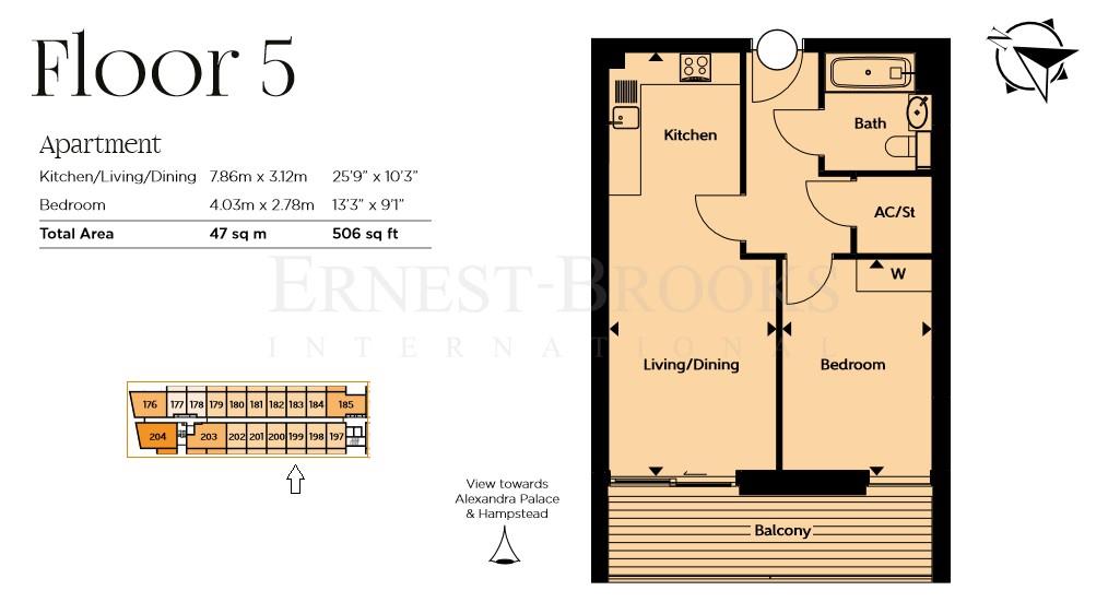 1 Bedrooms Flat for sale in Linear Building, City North, Goodwin Street, Finsbury Park N4