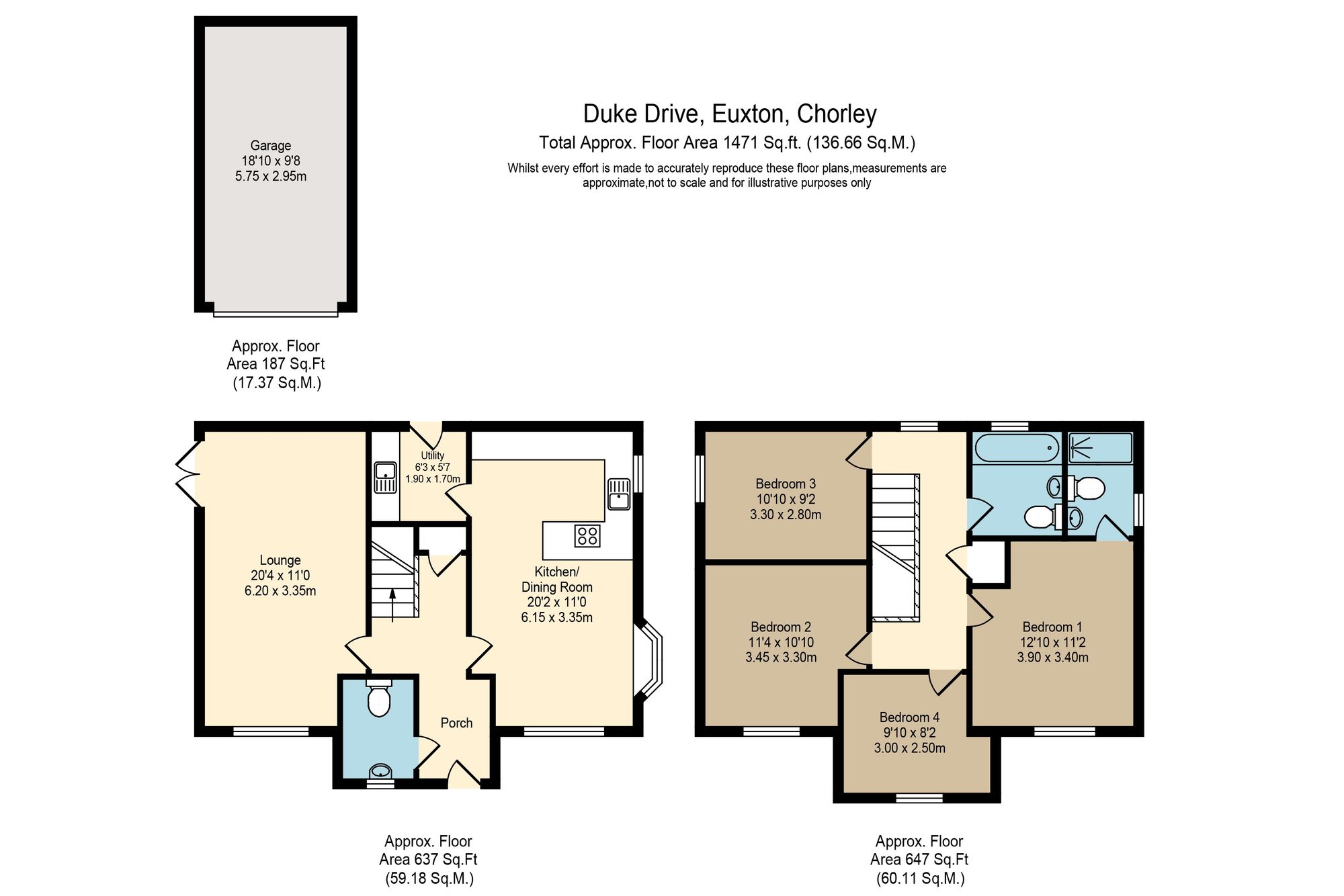 26 Duke Drive, Chorley floorplan