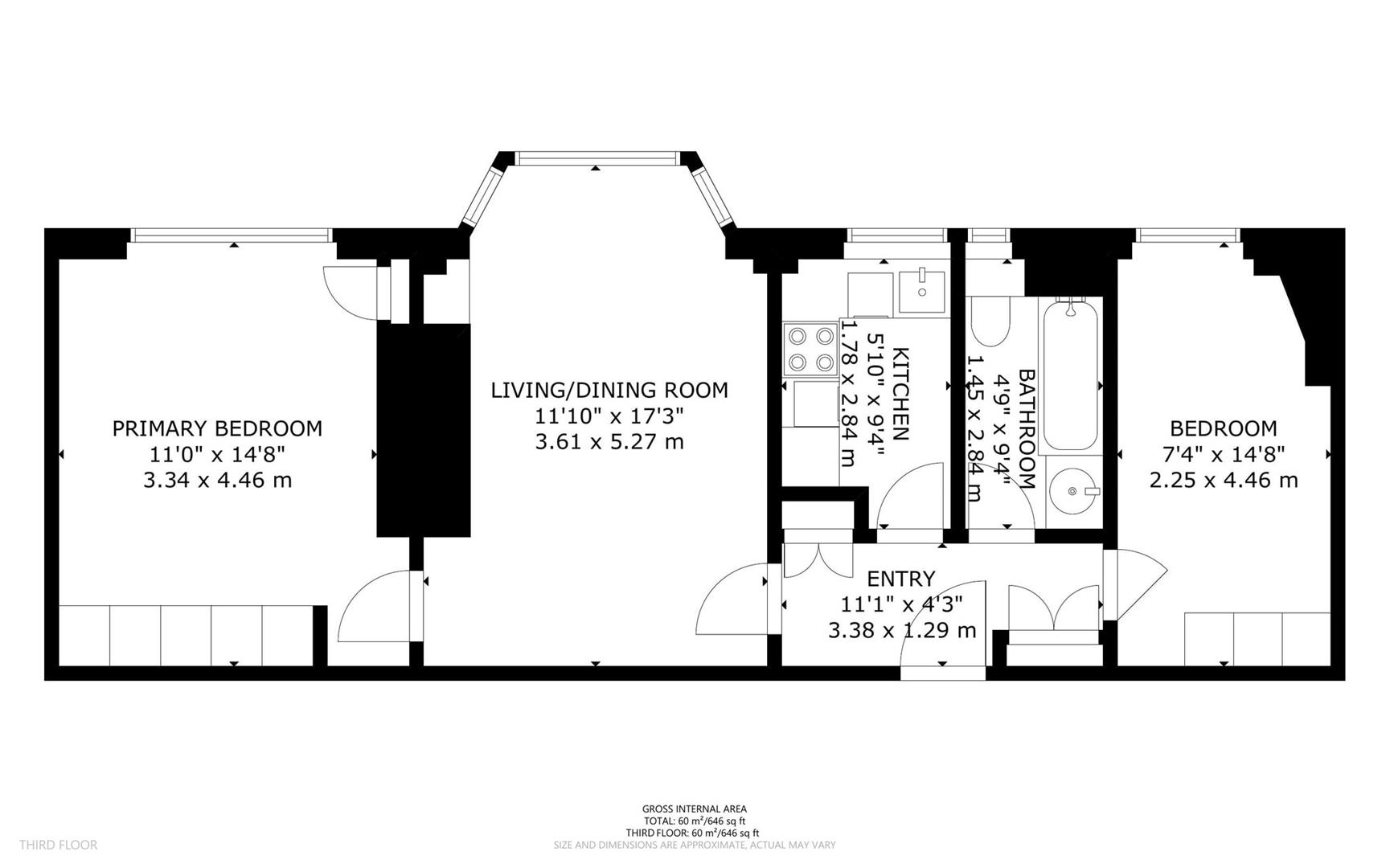118 Chatsworth Court, Pembroke Road, London floorplan