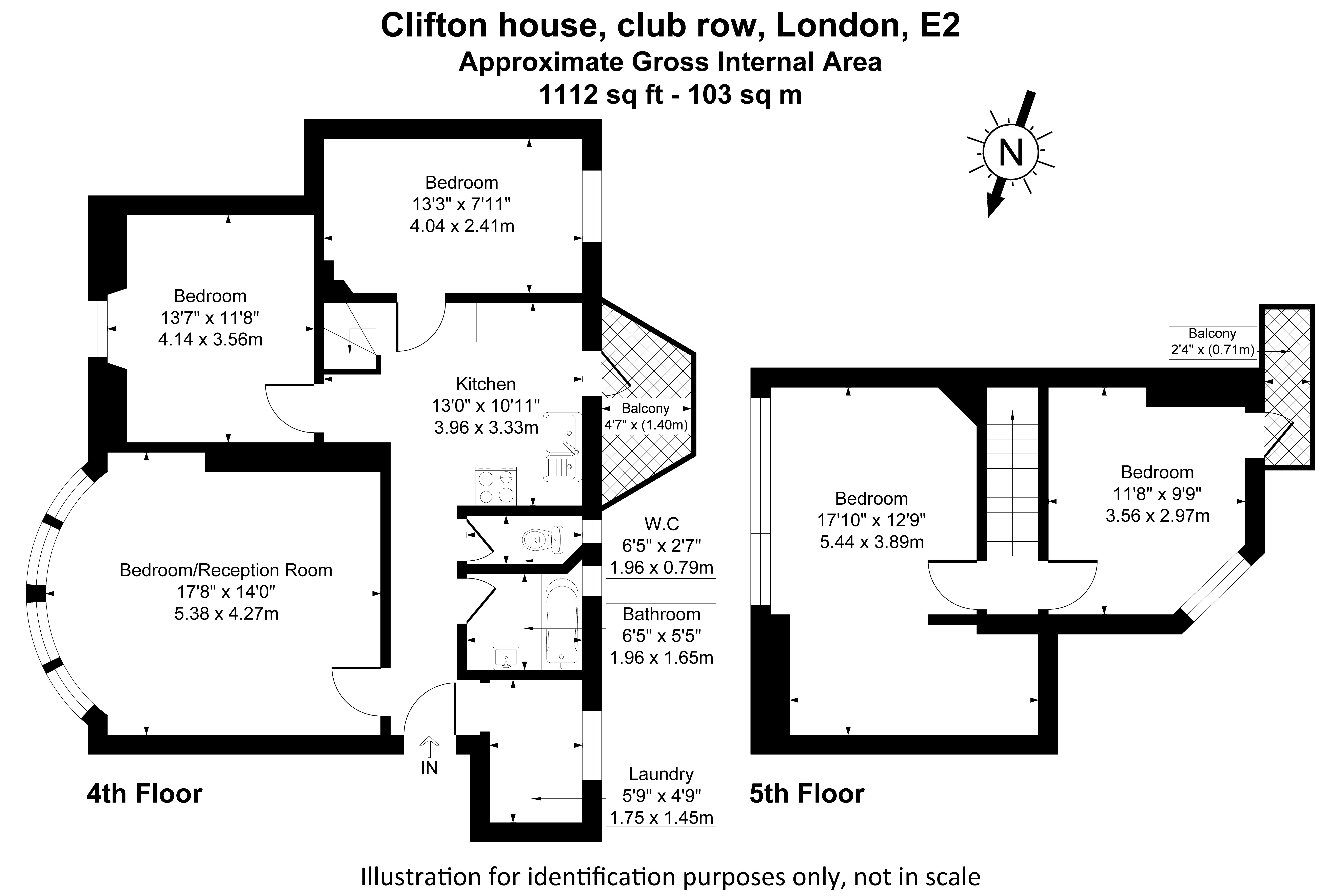 28 Clifton House, Old Nichol Street, London floorplan