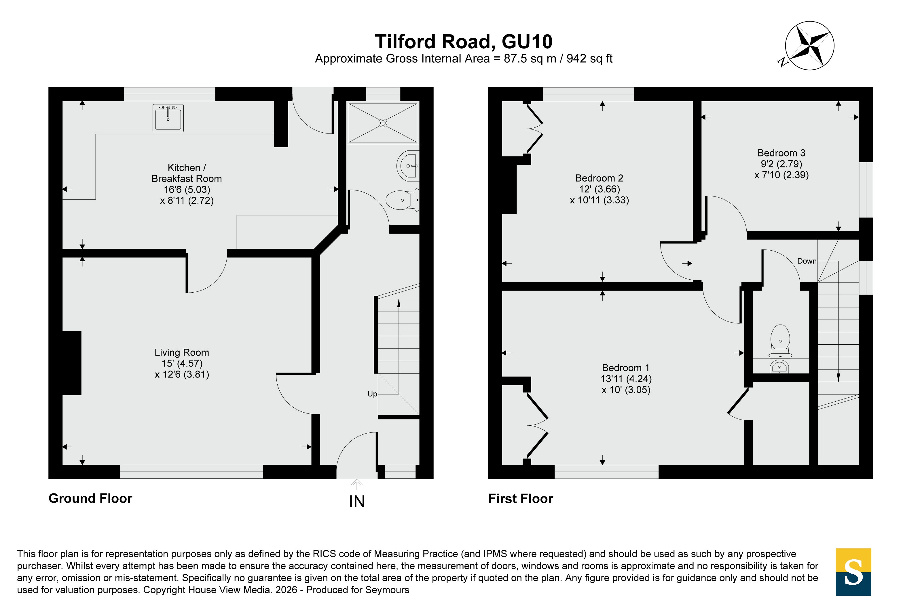 2 Arvon Cottages,, Tilford Road, Farnham floorplan