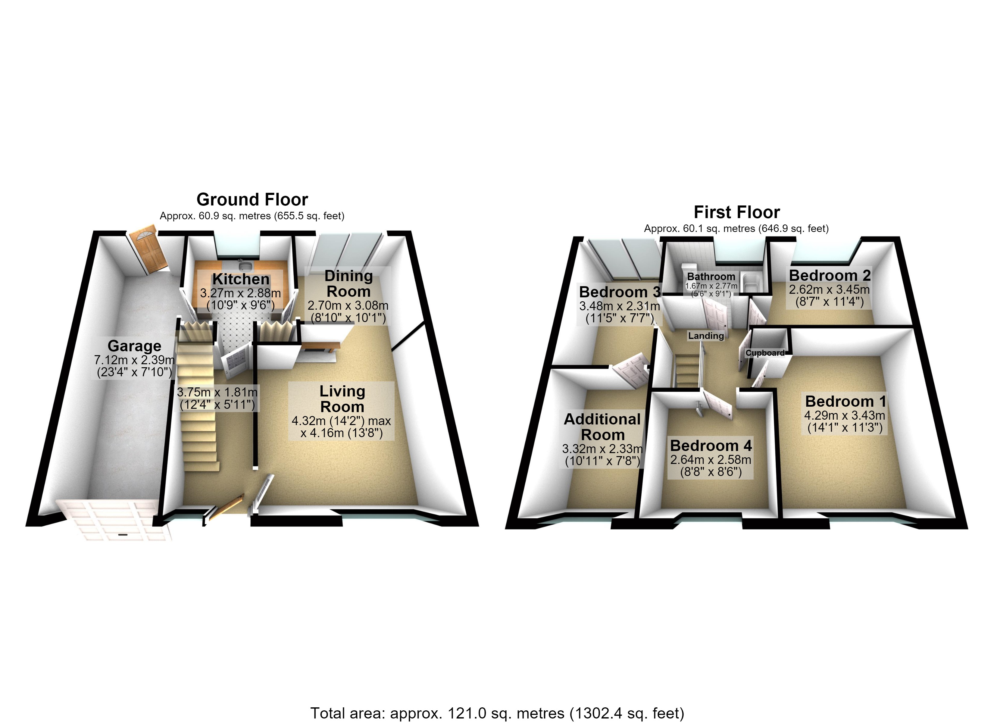 9, Riber Close, Long Eaton floorplan