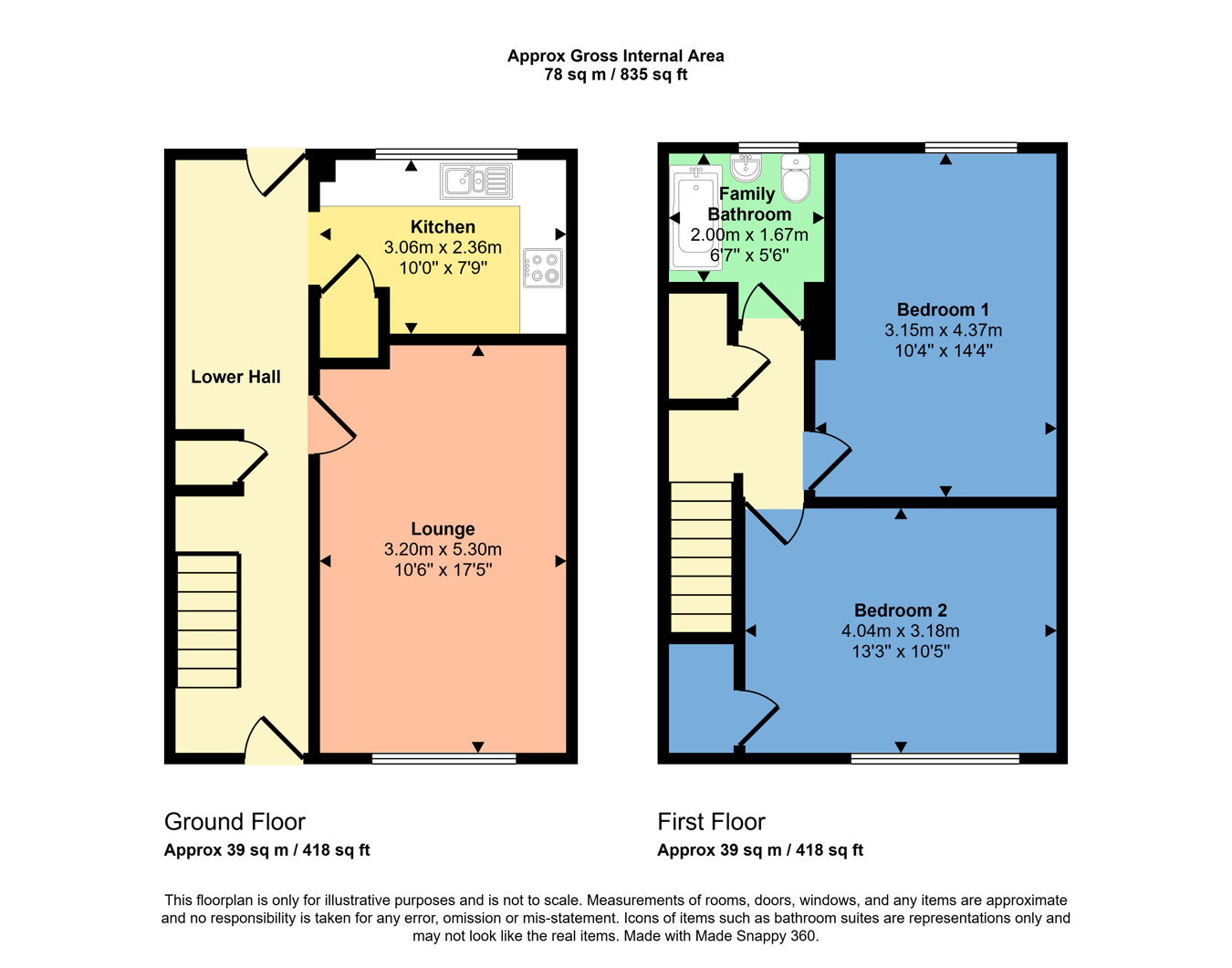 359, Skibo Court, Glenrothes floorplan