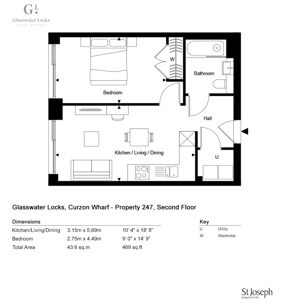 247, Birmingham, B4 7Rq, Birmingham floorplan
