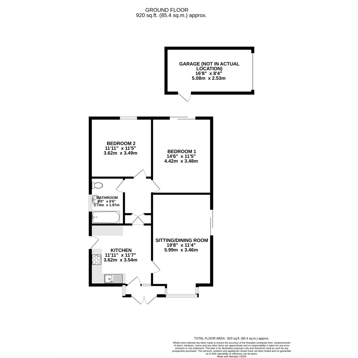 25, Lane End Road, Elmer floorplan