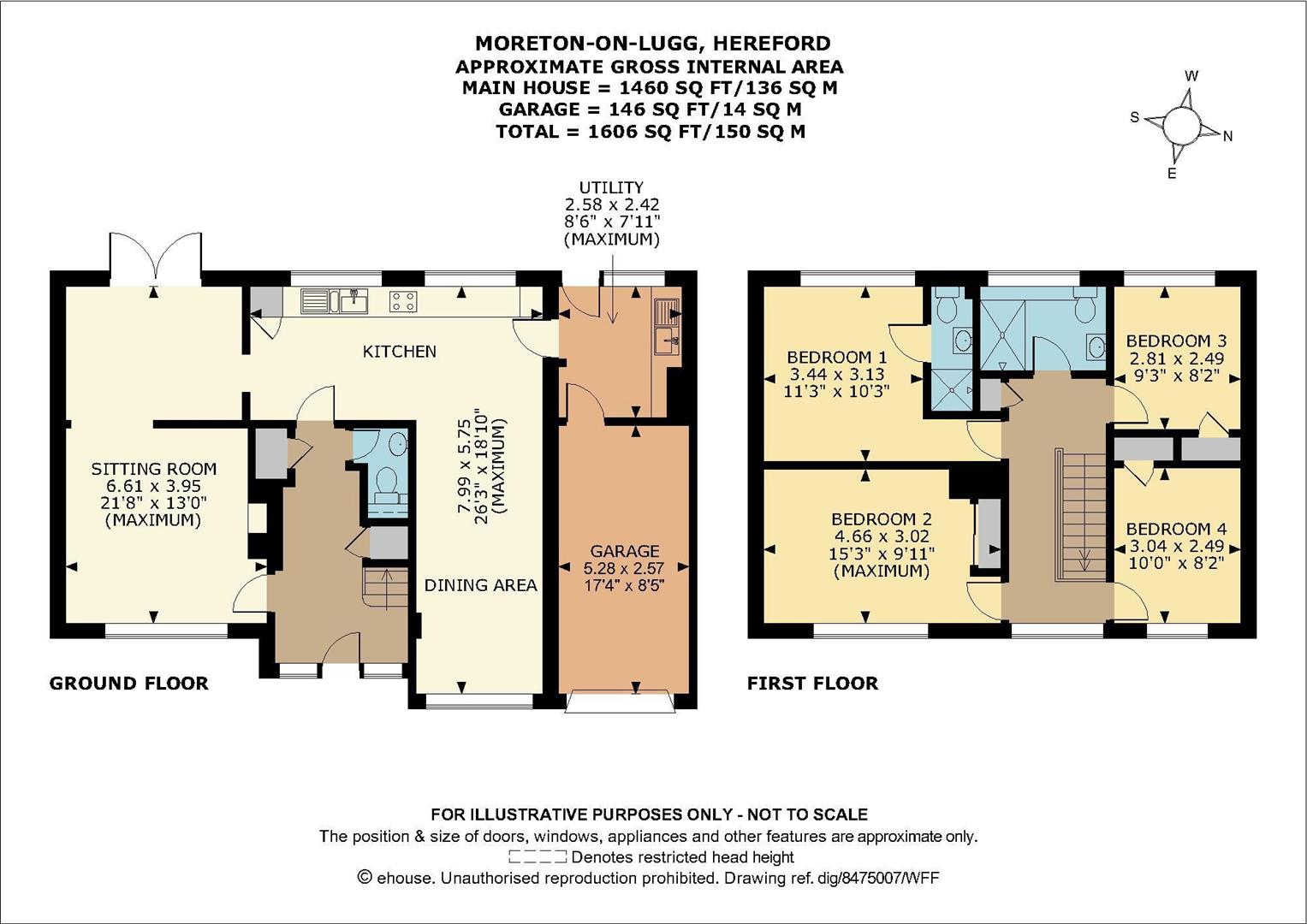 7, St. Andrews Close, Hereford floorplan