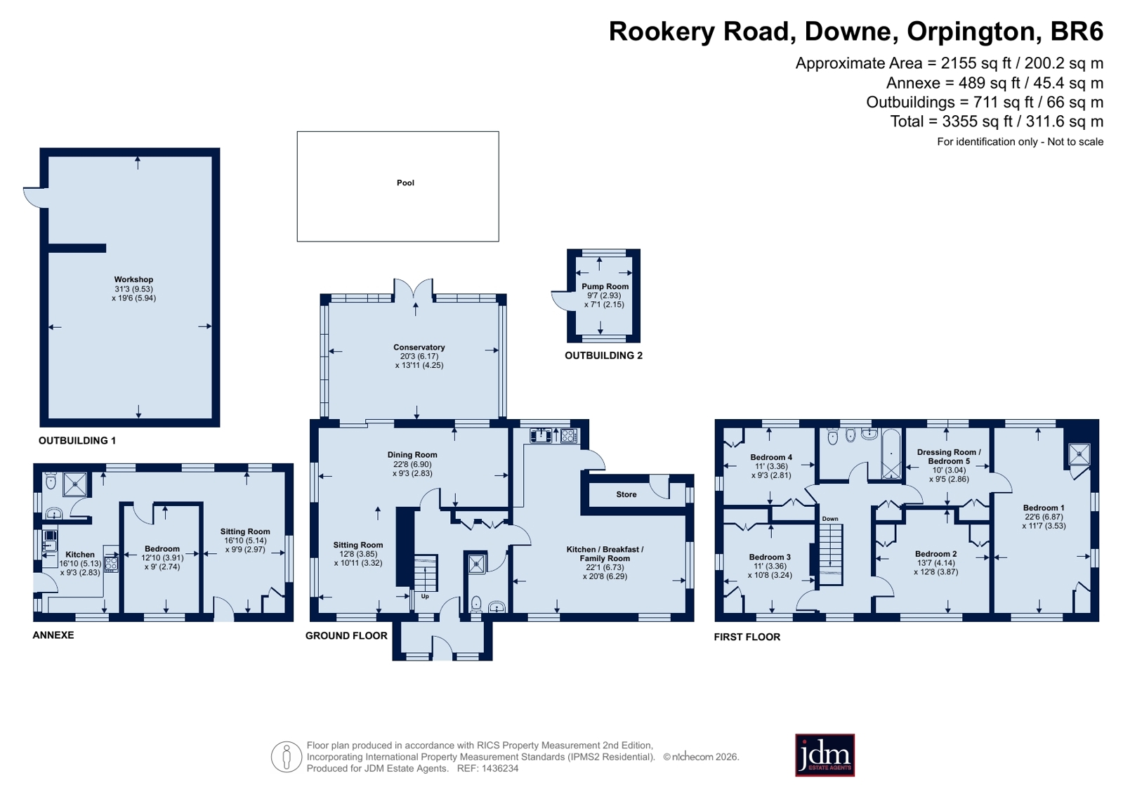 Little Crowhill,, Rookery Road, Orpington floorplan