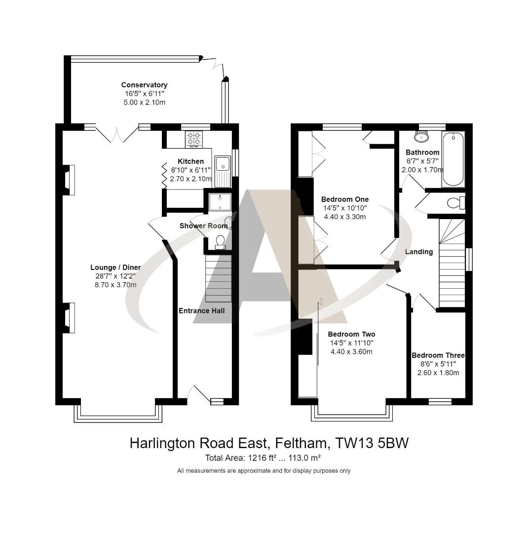 Harlington Road East, Feltham TW13, 3 bedroom semidetached house for