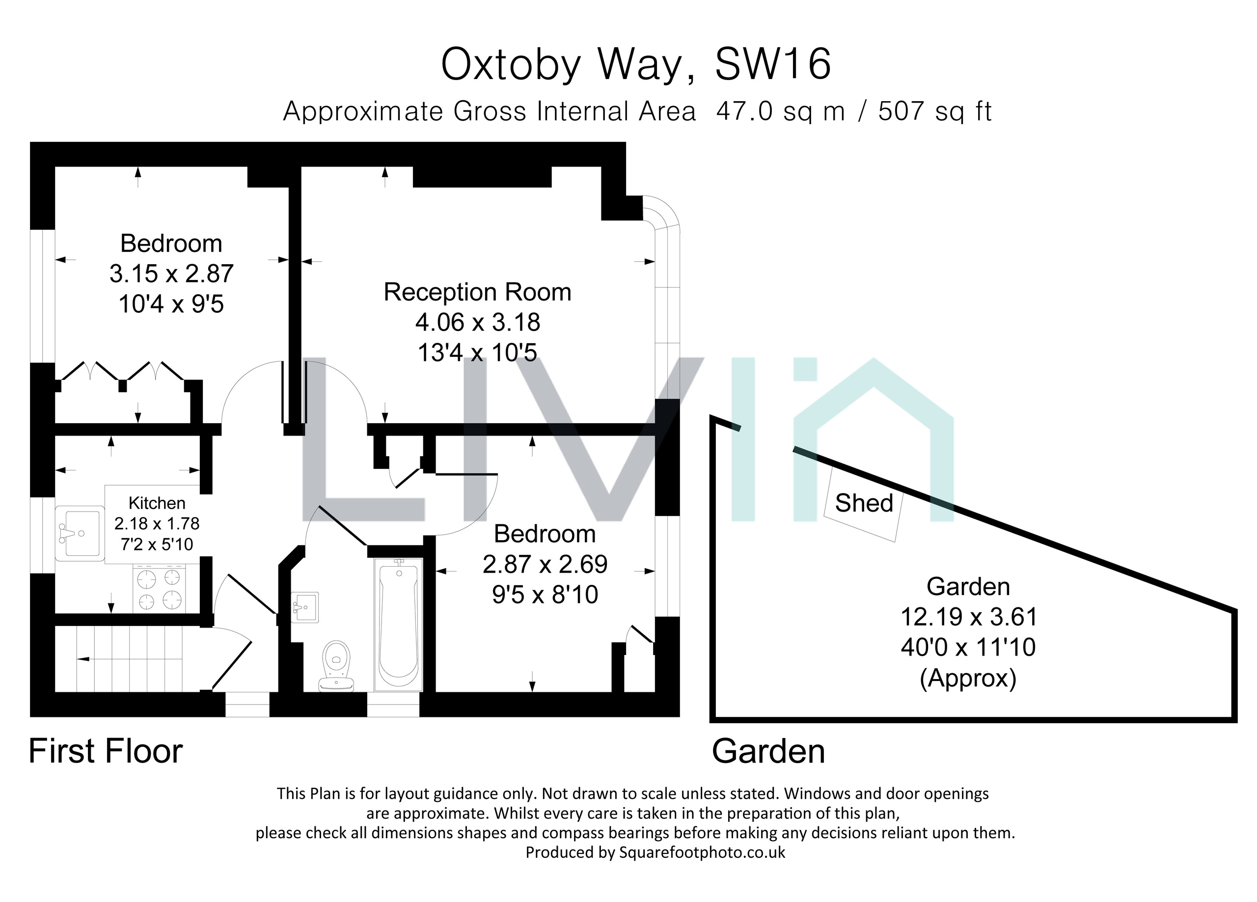 8, Oxtoby Way, London floorplan
