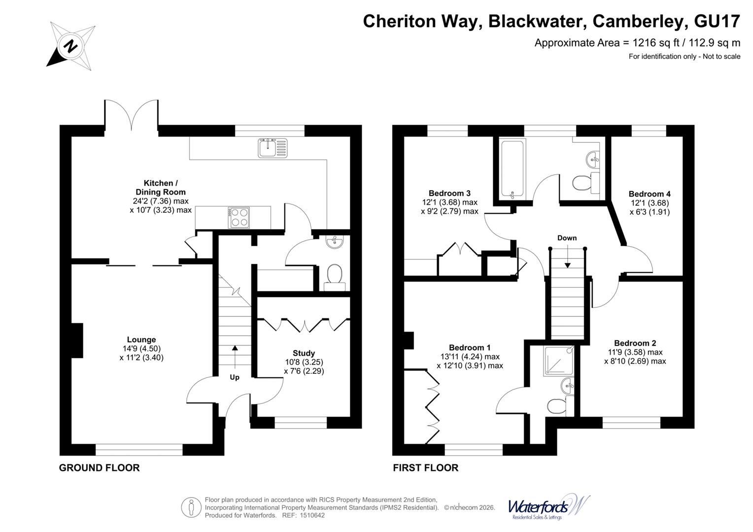 21, Cheriton Way, Camberley floorplan