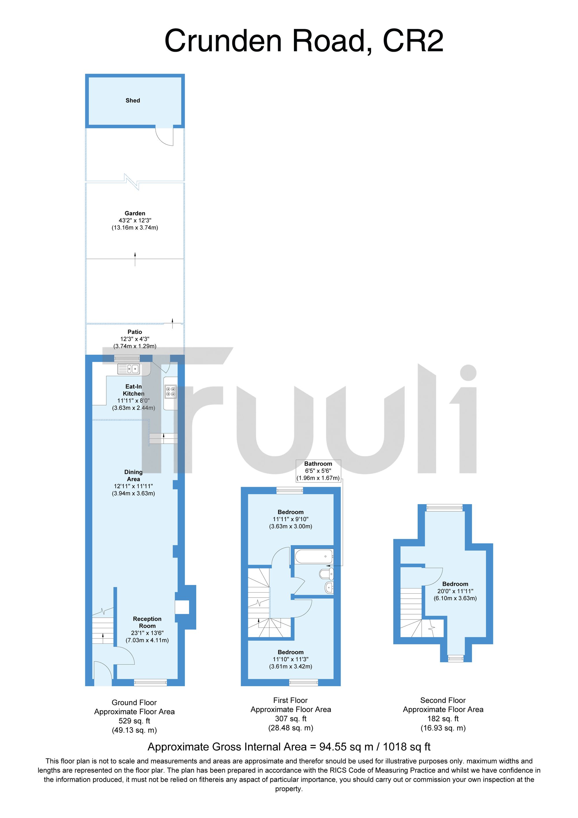 20 Crunden Road, South Croydon floorplan