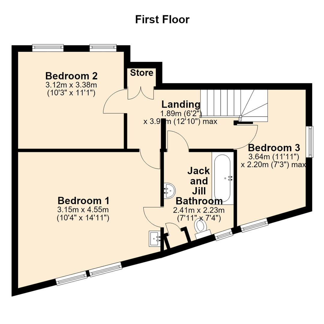 1 Musbury Fold Cottages, Musbury Road, Rossendale floorplan
