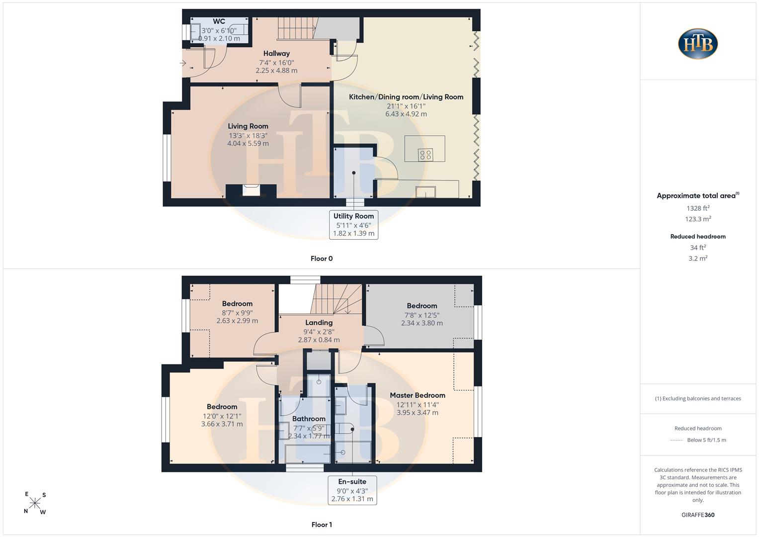 7, Willow Walk, Chertsey floorplan
