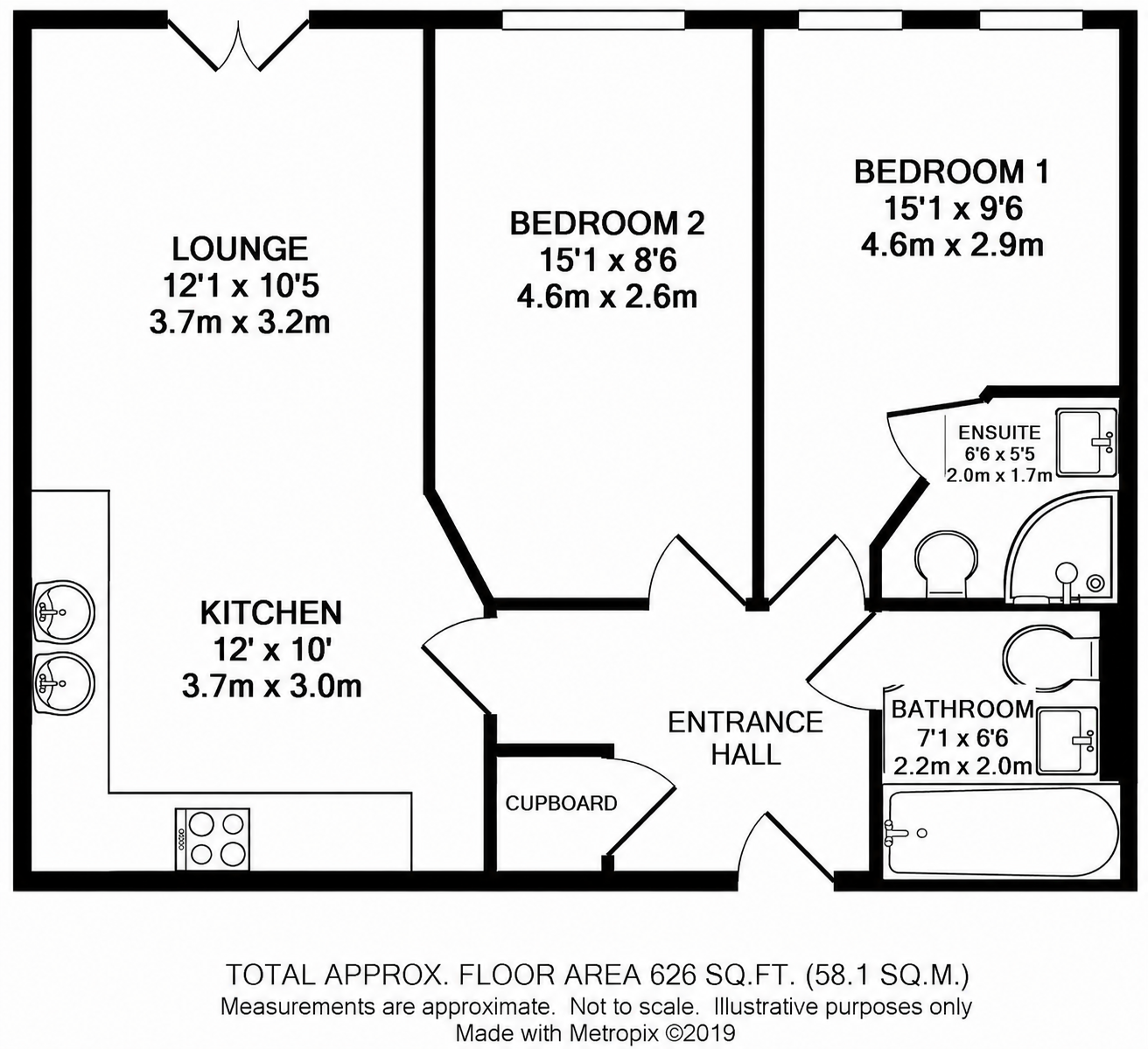 11 Platt House, 5 Elmira Way, Salford Quays floorplan