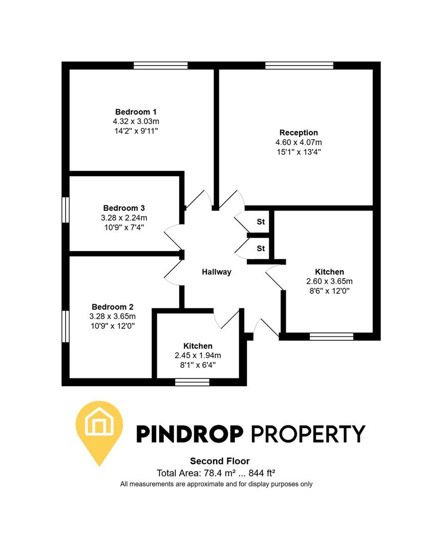 Flat 7, Daphne House, Acacia Road, London floorplan