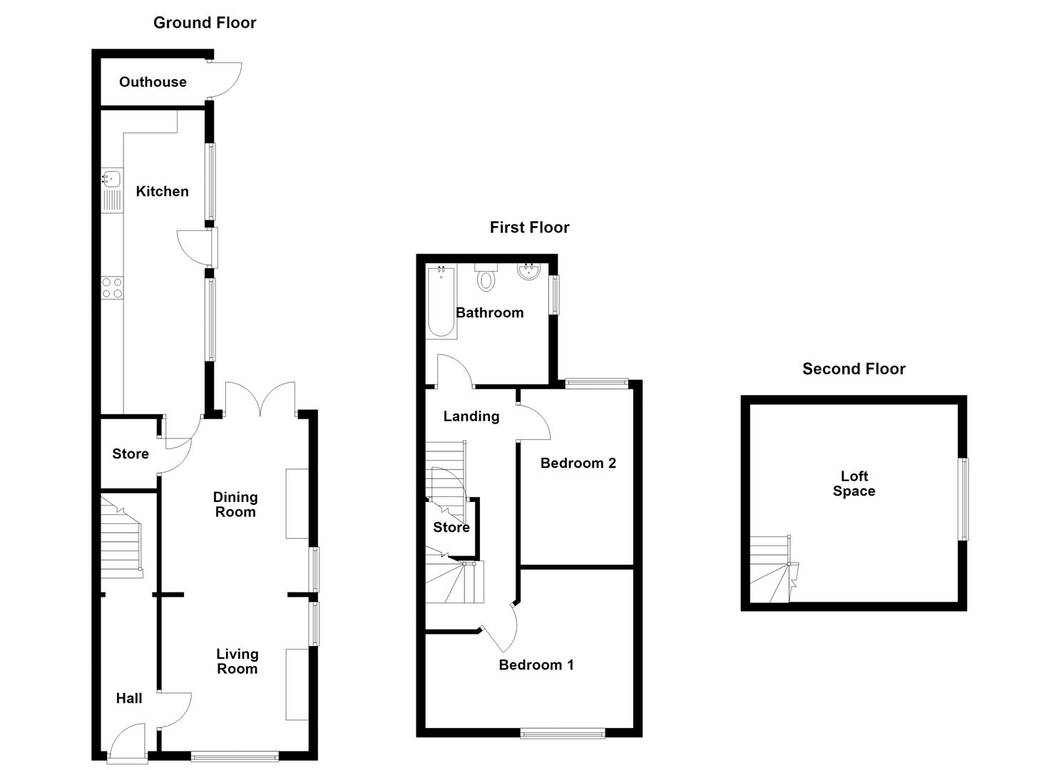 2, John Street, Biddulph floorplan