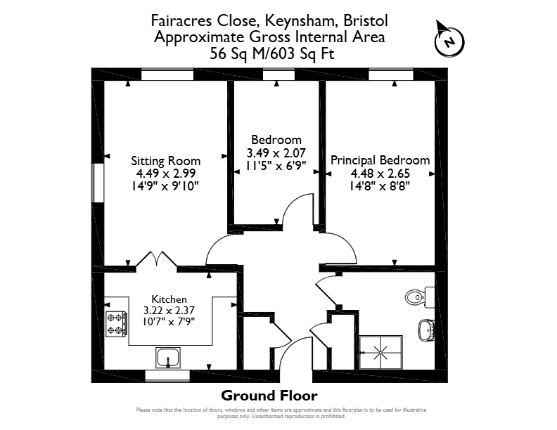 10, Fairacres Close, Bristol floorplan