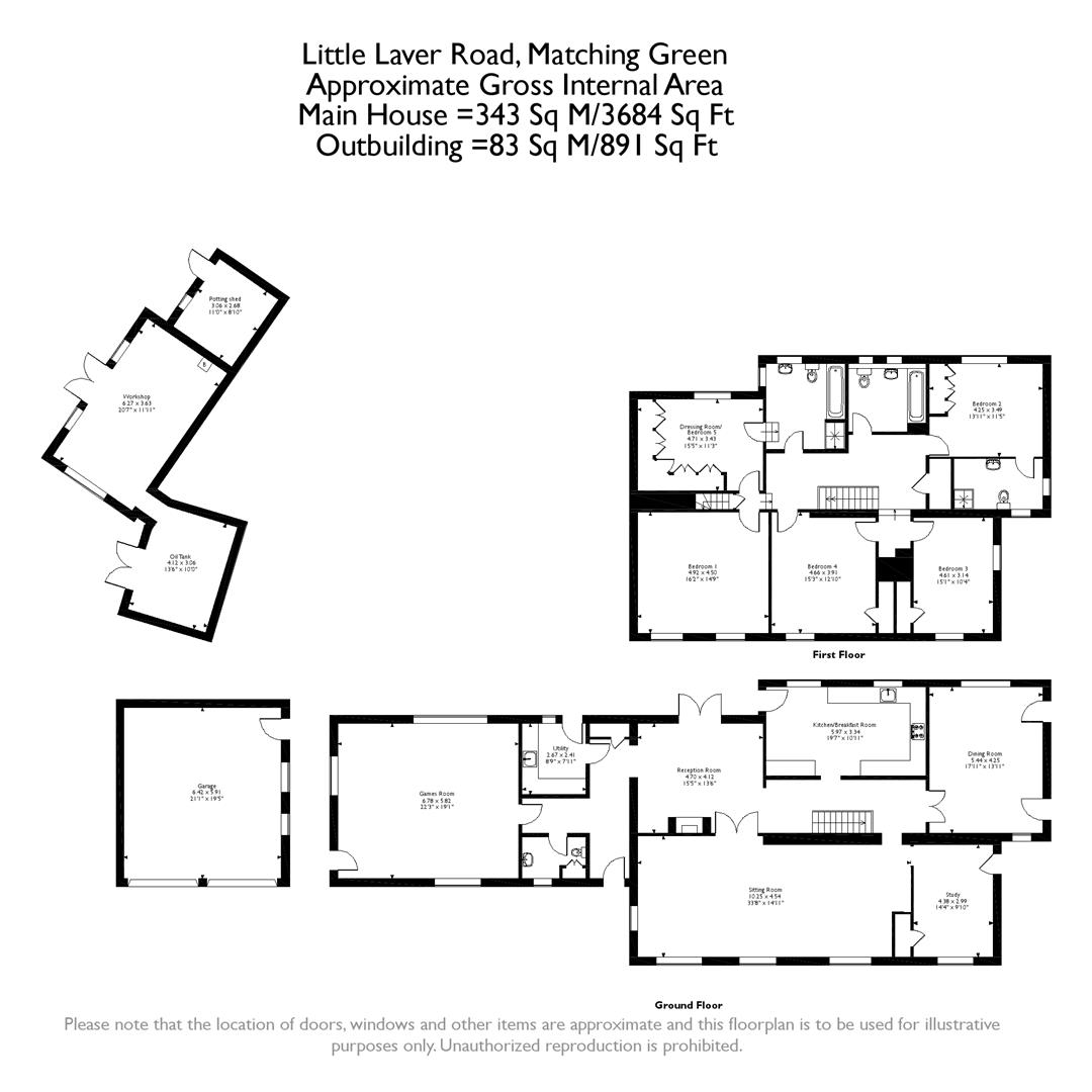 5 Bedrooms Detached house for sale in Little Laver Road, Matching Green, Harlow CM17