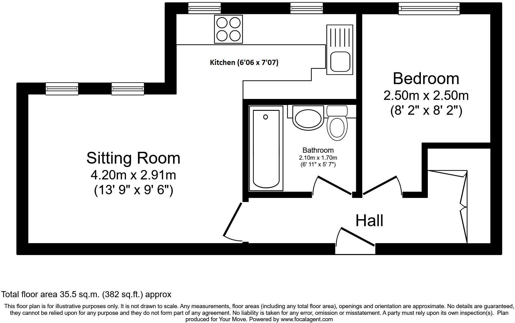 Flat 12, Teston House, Tonbridge Road, Maidstone floorplan